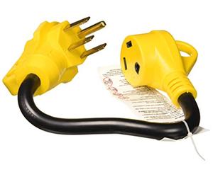 BLACK+DECKER JSC Road & Home 692117 - Adaptador RV de 18 Pulgadas, Macho de 50 amperios a Hembra de 30 amperios