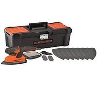 Lijadora Mouse 120w con 10 accesorios y caja herramientas Black+Decker KA2000KA10-QS