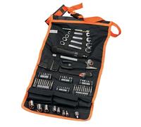 BLACK+DECKER Kit de 77 herramientas para automóvil, Incluye Rollo de Nylon, Atornillador de Carraca, Puntas Variadas, Llaves de Vaso, Llaves Hexagonales, Alicate, A7063-QZ