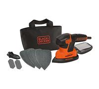 BLACK+DECKER KA2000 14000 RPM, Lijadora Delta naranja/Negro, 14000 RPM, 2 mm, 1 mm, Corriente alterna, 230 V, 2 m