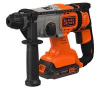 BLACK+DECKER Martillo combinado inalámbrico SDS-Plus 1x2Ah, en estuche BCD900D1S