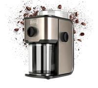 BLACK+DECKER - Moulin à Café Électrique BXCG151E | Réservoir 200g | 14 Niveaux de Mouture | Capacité 12 Tasses | Acier Inox Antitraces | Café Frais et Aromatique | Couvercle Transparent