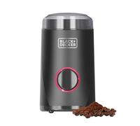 Black+Decker - Molino Eléctrico 150W | Cuchillas de Acero Inoxidable | Capacidad 50g | Sistema de Bloqueo | Recogecables | Pies Antideslizantes | Compacto y Elegante | Ideal para Café y Especias, Rojo