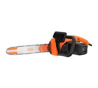 BLACK+DECKER Motosierra 1800W, Espada 35cm, Sistema de Freno de Cadena, Tensado de Cadena sin Herramientas, Lubricación Automática, Depósito de Aceite con Ventana, BECS1835-QS