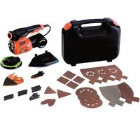 Lijadora multifuncional Black&Decker KA280LK - 220w tecnología autoselect 4 en 1 con 22accesorios y bolsa de transporte