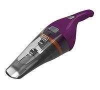 Black+Decker NVC115W-QW - Aspirador de Mano sin Cable, Batería de Litio de 3.6V (1.5Ah) Dustbuster, con acción ciclónica y Capacidad de almacenaje de 385ml, Morado