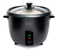 Black+Decker Olla de arroz 1.8l 700w con cesta de vapor negro - BXRC1800E