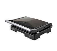 BLACK+DECKER - Parrilla Eléctrica BXGR1000E | 1000W | Placas 23x14,5 cm | Asa Fría al Tacto | Ajuste Automático | Sistema de Seguridad