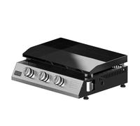 Black+Decker - Plancha de Gas 3 Quemadores 7,35 kW, Acero Inox, 12 Personas