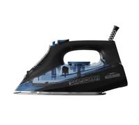 Black+Decker - Plancha de Vapor BXIR2606E 2600W | Golpe de Vapor 150 g/min | Suela de Cerámica | Punta de Precisión | Sistema Antigoteo | Doble Sistema Antical | Función Spray | Planchado Vertical