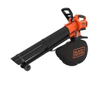 BLACK+DECKER Soplador, aspirador y triturador de hojas,36V, Volumen de aspiración 8,8 m3/min, Velocidad del soplador 270 km/h, bolsa de 45L de capacidad, No incluye batería/cargador, BCBLV36B-XJ