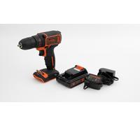 BLACK+DECKER Taladro atornillador inalámbrico + cargador 200mA BDCDC18