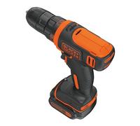 BLACK+DECKER Taladro atornillador inalámbrico ultracompacto, con luz de trabajo LED, batería Li-Ion de 10.8V y cargador, BDCDD12-QW