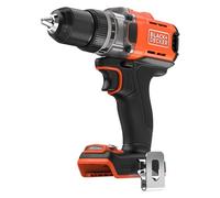 BLACK+DECKER Taladro Atornillador Sin Cable de 18V, Par Máximo de 45Nm, 2 Configuraciones de Velocidad, Mandril Sin Llave y Luz LED, BCD382XN-XJ