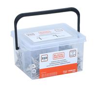 Black+decker tornillos para aglomerado, juego de tornillos de 350 piez
