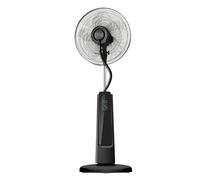 Black+Decker - Ventilador de pedestal con agua BXMF75E | 75W | 3 velocidades | Pantalla digital | Oscilante, | Mando a distancia | Nebulizador