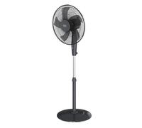 Black & Decker Ventilador de pie BXFS8000E 45W 3 velocidades Oscilante 40 cm Altura 108-132 cm Negro