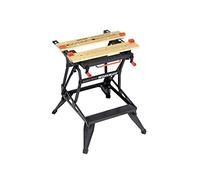 BLACK+DECKER WM550-XJ - Banco de trabajo de doble sujeción WORKMATE®, Estructura de acero, Diseño compacto, Carga máxima 250 kg