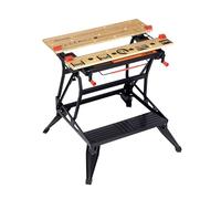 BLACK+DECKER Workmate WM825 Banco de Trabajo multipropósito, Doble Altura Ajustable, Sistema de sujeción con una Mano, soporta hasta 250kg, WM825-XJ