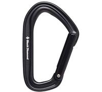 Black Diamond HotForge Straight Gate Mosquetón de engaste Talla única Negro