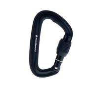 Black Diamond LiteForge Screwgate Mosquetón Talla única Negro