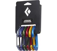Mosquetones Escalada Black Diamond Alpinismo LiteWire Rackpack Pack de 6 Talla única