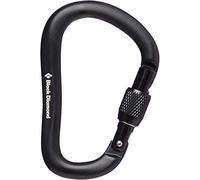 BLACK DIAMOND Mens Rocklock Screwgate Carabiner, Black Sproting Goods, Unisex Adulto, Negro, Talla única