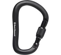Black Diamond Mens Rocklock Screwgate Carabiner, Black Sproting Goods, Unisex Adulto, Negro, Talla única