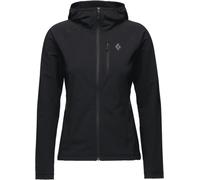Black Diamond - Ropa de senderismo mujer - W Coefficient Storm Full Zip Hoody Black para Mujer - Talla L - Negro Negro L