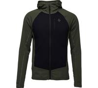 Black Diamond - Ropa para esquí de travesía - M Coefficient LT Hybrid Hoody Tundra-Black - Talla L - Verde Verde L