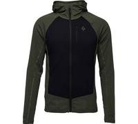 Black Diamond - Ropa para esquí de travesía - M Coefficient LT Hybrid Hoody Tundra-Black - Talla M - Verde Verde M