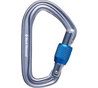 BLACK DIAMOND Hotforge Screwgate Carabiner Gray - Mosquetón para escalada - Azul - EU Unica