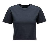 BLACK DIAMOND W Bd Stripe Crop Ss Tee - Mujer - Negro - talla XS- modelo 2026