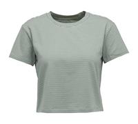 BLACK DIAMOND W Bd Stripe Crop Tee - Mujer - Verde / Blanco - talla S- modelo 2027