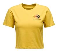 BLACK DIAMOND W Faded Crop Ss Tee - Mujer - Amarillo - talla XS- modelo 2026