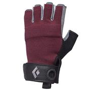 Black Diamond Women's Crag Half-finger Gloves, Guantes De Escalada Mujer, Bordeaux (Red), S