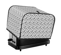 Black Dogs - Funda protectora para tostadora de 4 rebanadas, a prueba de polvo, impermeable, para cocina, diseño de perro salchicha