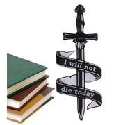 Black Dragon Bookmark - Cool Black Dragon Design With Sun And Clouds, Metal Page Holder For Books, Journals, And Notebooks, Decorative Bookshelf Display, Perfect Gift For Christmas, Halloween, Thanksg