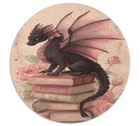 Black Dragón with Pink WingsLibros antiguosRompecabezas De 1000 Piezas para Adultos, Juegos EduGatoivos1000pcs (67.5x67.5cm)
