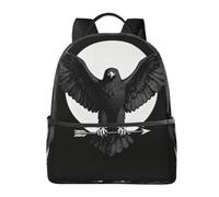 Black Eagle Wings Mochila ligera de viaje con funda para portátil | Cómodas correas acolchadas. Múltiples bolsillos. Ideal para uso diario.