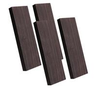 Black Ebony Lumber - Premium Dark Wood, Natural Ebony Board, Multipurpose Carving Stock Suitable Guitar Components, Polished Timber Block Compatible Handle Making Decorative | For Music Restoration