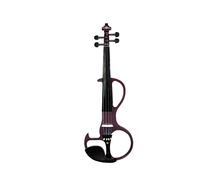 Black Electric 4/4 Violin Set W/Ebony Fittings Case/Bridge/Brazdwood Bow Violín (Color : B)