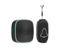 (Black)Emergency Bell For The Elderly And Patients Bedside Wireless Doorbell Household Call For Help One Ke