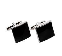 Black Enamel Cuffinks Man Square Cuflink Solid Color Cuff Links Button Classic Business French Shirt Cuff Link