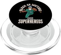 Black ER Doctors Are Superheroes - Regalo de Agradecimiento PopSockets PopGrip para MagSafe