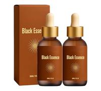 Black Essence Gotas de bronceado, bronceador automático, brillo natural Sun-Kissed Glow, bronceado uniforme sin rayas, autobronceador para cuerpo y cara (2, 30 ml)