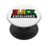 Black Excellence Empowerment Colores panafricanos PopSockets PopGrip Adhesivo