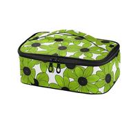 Black-Eyed Susan Simple Line Art Valentinesnes Grass Green - Lonchera pequeña decorativa para hombres para almuerzo de gran capacidad para ninas Bonitas