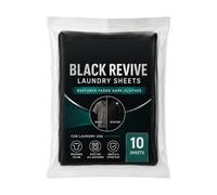 Black Fabric Dye Gentle - Safe Darkening Repair, Cotton Polyester Wool | Black Synthetic Fabric Dye Kit Jeans Wool Linen Washing Machine Washer for Home Apartment Dorm Travel