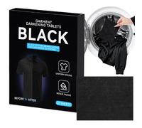 Black Fabric Dye Tablets, 10 Pieces Natural Clothing Dye For Cotton Linen Silk Wool Jeans Pants Shirts Shoes Fabric Restoration And DIY Arts Crafts Home Laundry Color Repair